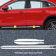 FIT For Mercedes-Benz GLA EQA H247 2020-2025 ABS black silvery Body Kit Side Door Car Body Molding C