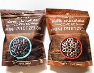 TJ Trader Joe's Dark & Milk Chocolate Mini Pretzel Pack Of 2