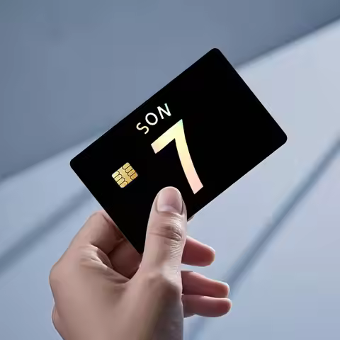 Son Heung-min Football star Laser Holographic Sticker Film Tape Skin for Credit Card Debit Card Wate