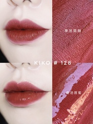 Kiko Double-Headed ลิปสติกติดทนนาน Smudge-Proof กระจกเคลือบเงา Lip Colorพฤหัสบดี Tea Tree ทําความสะอ