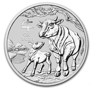 2021 Australia 1 oz Silver Lunar Ox BU (Series III)