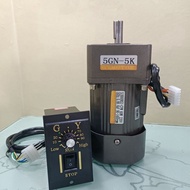 AC 220V 60W  45rpm - 675rpm Single Phase Motor, AC Regulated Speed Motor With Gearbox And Controller