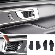 for Ford Explorer 2020 2021 Accessories ABS Carbon Fiber Interior Door Handle Bowl Stickers Cover Trim 4pcs Car Styling
