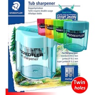 Staedtler Design Journey Double Pencil Tub Sharpener 2 Holes Normal and Jumbo Size