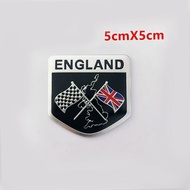 United Kingdom F1 Flag Sticker England Great Britain Metal Badge Emblem