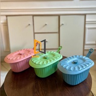 WHOLESALE Buffet Basi Gold & ColorOSCARs, 6 pcs + 6 pcs Oval Basi Buffet Side Dish Place Bekas Makan