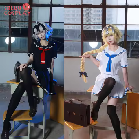 SBluuCosplay Alter Joan Jeanne d Arc Cosplay Costume R Quality FGO Fate Grand Order School Uniform P