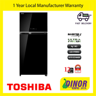 Toshiba 661L 2-DOORS DUO HYBRID, INVERTER REFRIGERATOR GR-AG66MA(XK) Peti Sejuk