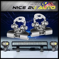 Light Bar Holder Stainless Steel Pillar Hood Mount Bracket Car LED Work Light Clamp Holder