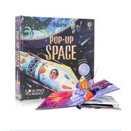 Usborne หนังสือ Pop Up Space Board Book 3D Flip Books English Story Book Bedtime Reading Book for Kids Toddler Children Book หนังสือป๊อปอัพ สามมิติ นิทานภาษาอังกฤษ หนังสือเด็ก บอร์ดบุ๊ค ภาพสามมิติ เสริมพัฒนาการเด็ก ของเล่นมอนเตสซอร