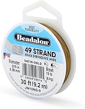 Beadalon, .015 in / 0.38 mm, 30 ft / 9.2 m, Stainless Steel