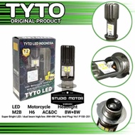 TYTO LED M2B Motorcycle Headlight Bulb H6 Socket 8Watt Ac Dc Waterproof