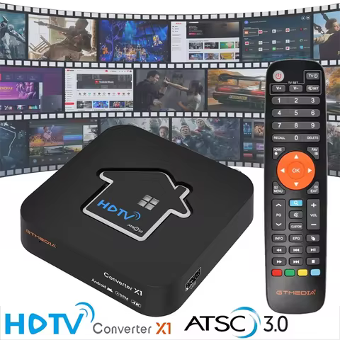 GTMEDIA HDTV Converter X1 Support ATSC3.0 4KHDR TV BOX ATSC 3.0 DRM Smart Decoder Amlogic S905Y4-B 2