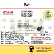 95817-06012 RXZ / Y125ZR / LC135 / Y16ZR Bolt Bracket Headlight Seat Lock / Seal Guard / Swingarm / 