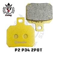 BREMBO P2 P34 2POT 2 POT BRAKE DISC PAD DISC BRAKE PAD P2 BREMBO