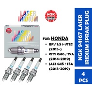 NGK 94167 Laser Iridium Spark Plug For Honda City GM6 T9A/ Honda Jazz GK5 T5A/ Honda BRV 1.5 i-VTEC