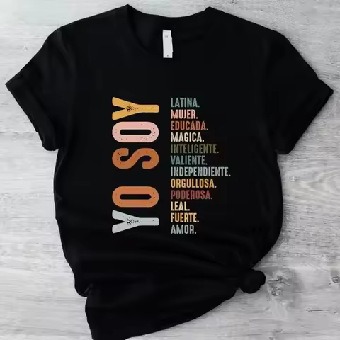 [100% Cotton] Yo Soy T-Shirt, Latina Women's Shirt, Mexican Latina Independent Women's Tee, Hispanic