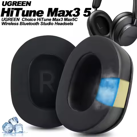 Replacement for UGREEN Choice HiTune Max3 Max5C Wireless Headband Ear Pads Earphone Cushions Headpho