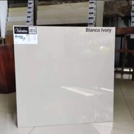 Granit/Kramik Lantai 60x60 Glazed Polished Cream Polos Blanco ivory