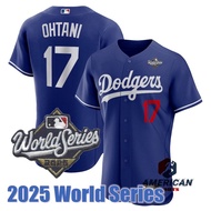 Men's 2025 World Series Los Angeles Dodgers Jersey Shohei Ohtani Blue Baseball Player Jersey