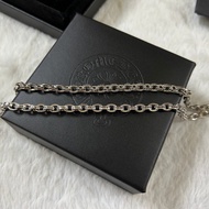 Chrome Hearts 925Silver Necklace Letter Oval Necklace Unisex Retro Hip Hop Necklace