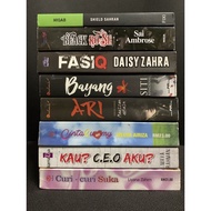 Novel Preloved Murah Niqab, Ari,Black Rose, Fasiq, Bayang, Cinta 2u dot my, Kau? CEO Aku?, Curi curi