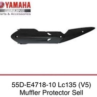 YAMAHA EXHAUST MUFF LC135 V4 - V8 ORIGINAL ( 55D-E4718-10 ) - EXHAUST COVER EKZOS LC V4 -V8 STANDARD