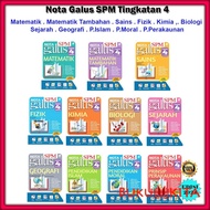 Buku Rujukan : Nota Galus Tingkatan 4 Edisi 2024 - Matematik / Matematik Tambahan / Sains / Fizik / 