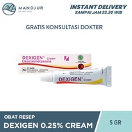 Dexigen 0.25% Cream 5 g / Obat Dermatitis & Eksim