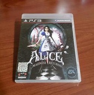 2件免運 PS3 愛麗絲驚魂記 瘋狂再臨 英文版
