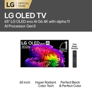 65 inch LG OLED evo AI G6 4K Smart TV 2026
