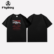 FLY BOY T-shirt Oversize Porsche 911 Sports Car Print | Kaos Hitam