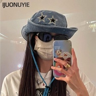 IJUONUYIE Grunge Cowgirl Hat, Lightweight Comfortable Grunge Cowboy Hat,  Breathable Soft Cute Treny