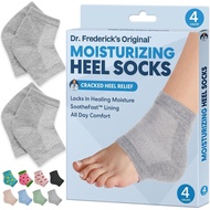 Dr. Fredrick's Original Moisturizing Heel Socks, Used to Treat Dry and Cracked Heel-Rich in Olive Oi