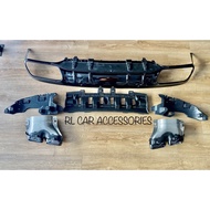 Mercedes Benz w205 coupe C63S C63 AMG carbon rear bumper facelift diffuser skirt lip exhaust pipe bo