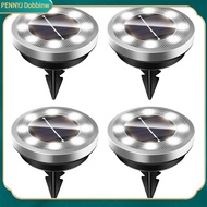 PENNYJ Easy Install Solar Garden Lights Rust Proof Solar Floor Lights Solar Powered Garden Pathway L