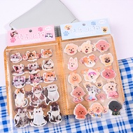 3 Sheets Funny Cat & Dog Shaped Stickers Decoration DIY Material Stickers