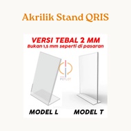 ACRYLIC STANDING ACRYLIC DISPLAY/ QR CODE ACRYLIC T/L A4|A6 2mm thick - ACRYLIC BROCHURE HOLDER A4 s