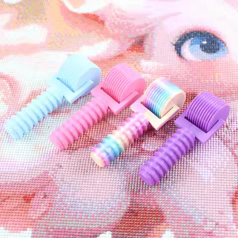 1pc Random Jewelry Making Pressure Wheel Diamond Painting Roller Plastic Roller Point DIY Diamond Re