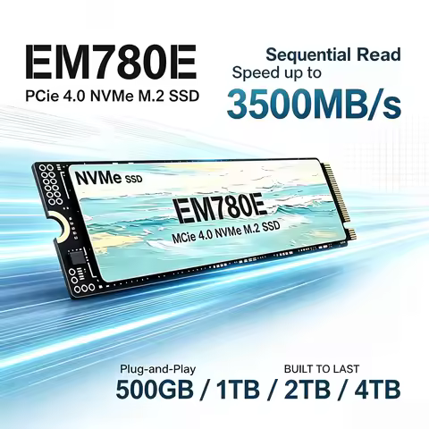 M.2 NVMe SSD EM780E PCIe4 500GB 1TB 2TB 4TB Internal Solid State Drive for Gaming Office PC Laptop H