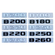 3d ABS Chrome Black Letters For Mercedes Benz B180 B200 B220 B250 B260 W246 W245 Logo Sticker Car Tr