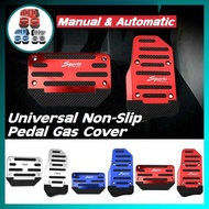 Universal Sports Pedal Cover Automatic Pedal Manual Aluminum Non-Slip Pedal Cover