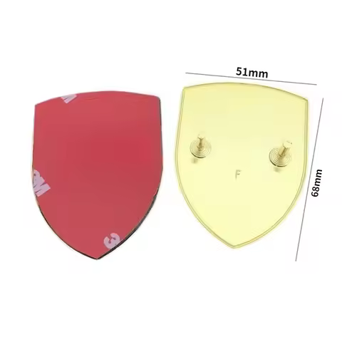 New Design 68x51mm 3D Metal Color Front Hood Bonnet Badge Logo Emblem for GTS RS S 4 Top Quality