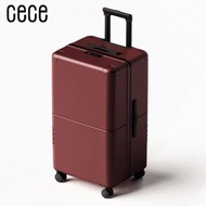 CECE 28寸結婚紅色行李箱大容量 女新娘陪嫁箱萬向輪皮箱子旅行箱拉杆箱