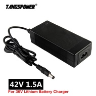 Output 42V 1.5A Lithium Battery Charger Input 100-240V For 10Series 36V Electric scooter e-Bike Charger DC 5.5*2.1 Conne