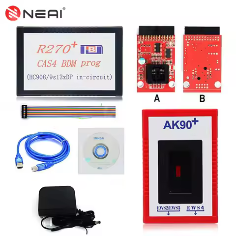R270+ V1.20 Car CAS4 BDM Auto Key Programmer For Benz EZS AK90+ V3.19 Key Maker For BMW CAS 3 EWS 2 