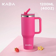 KADA Tumbler 40OZ Hot and Cold Watter Bottle with Handle with Straw for Student Office Coffe