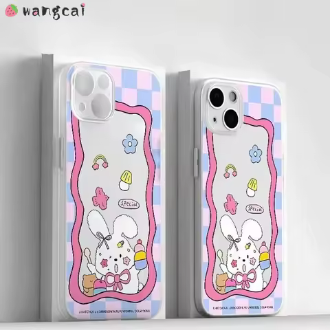 Cartoon Rabbit Ice Fog Phone Case For Meizu 21 Note 20 18 17 16 Note 16 Pro Luck 08 5G 4G Matte Casi
