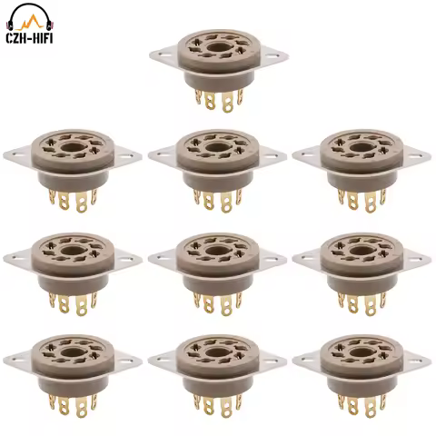 10pcs 8Pin K8A Octal Electron Tube Socket Valve Base For EL34 KT88 6V6 GZ34 6550 KT120 HIFI DIY EL37