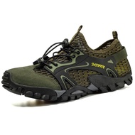 HULAOBA Men's Wading Shoes Solid Color Hiking Shoes Men Canyoning Shoes Outdoor Breathable Quick-Dry